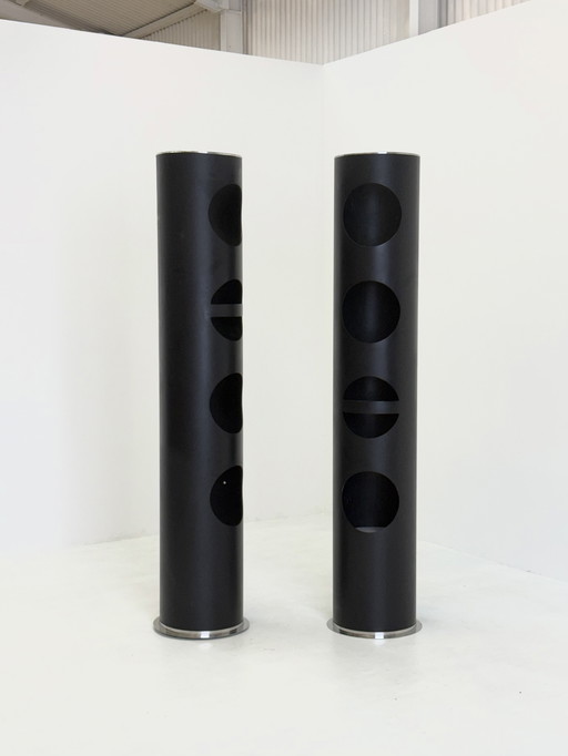 XL Space Age Bookcases By Arch Saccardo in Black