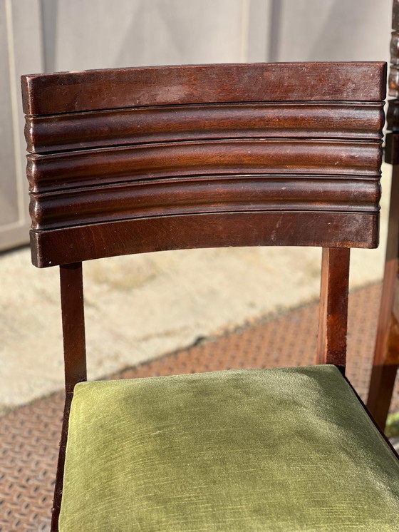 Image 1 of Set van 6 Art Deco Stoelen Toegeschreven aan Gaston Poisson 1940