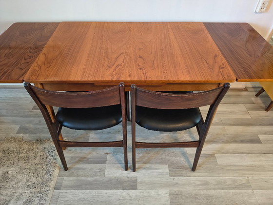 Image 1 of Danish Mid-century dining table | extendable & teak (120-198cm)