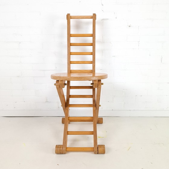 Image 1 of Vintage houten klapstoel jaren 70/80