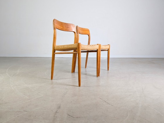 Image 1 of Ensemble de 2 chaises Niels O Moller, modèle 77, en teck danois J.L. Møllers