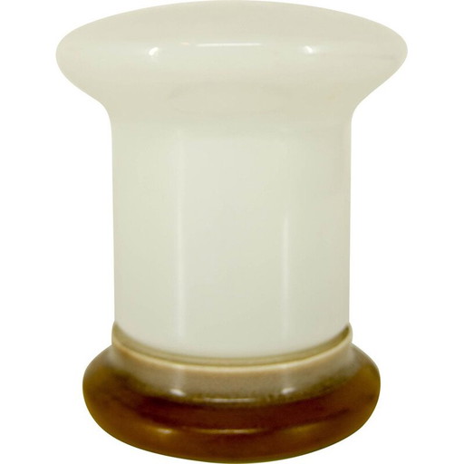 Vintage glass and ceramic table lamp by ULUV, 1960