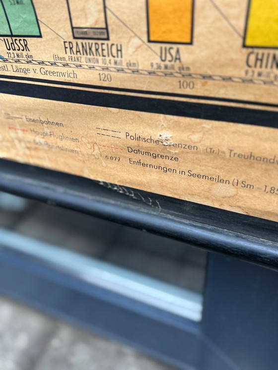 Image 1 of Karl Wenschow Mappa su tela tedesca degli anni '50