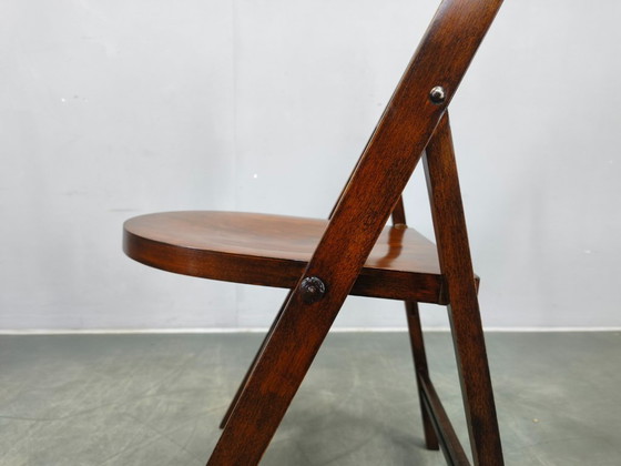 Image 1 of Paire de chaises pliantes Bauhaus B751 par Ligna, Tchécoslovaquie, années 1930