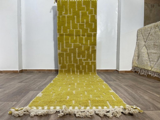 Handgefertigter Läuferteppich 300 cm x 70 cm