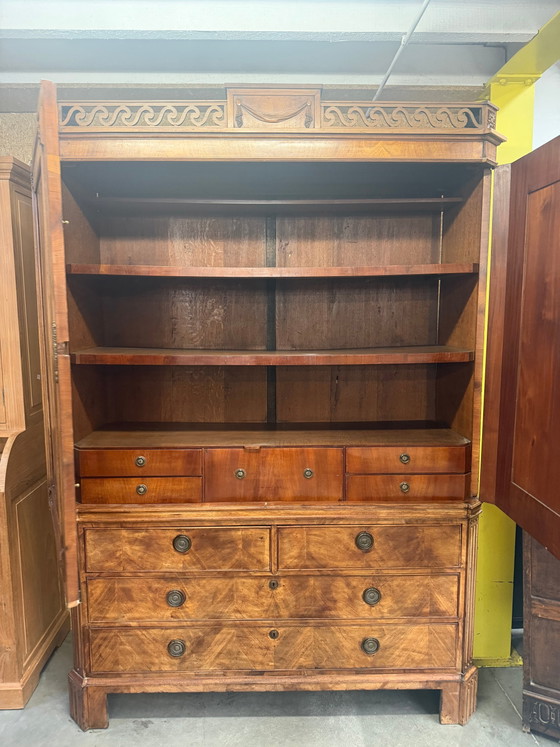 Armario/librería de caoba antigua de gran tamaño – Vitrinas, Wood (photo 2 of 2)