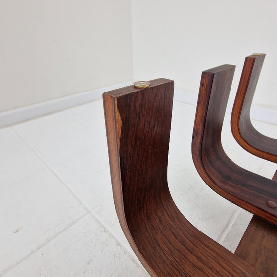 Image 1 of Elegant Mid-Century Teak Coffee Table by James Brown for T.H. Brown 1970's