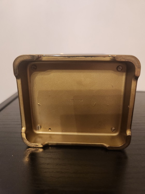 Image 1 of Prachtige Messing Matthew Norman Reisklok (Swiss Made) – Quartz