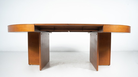 Image 1 of Mid Century Ronde Eettafel Door Tito Agnoli Voor Molteni, 1970S