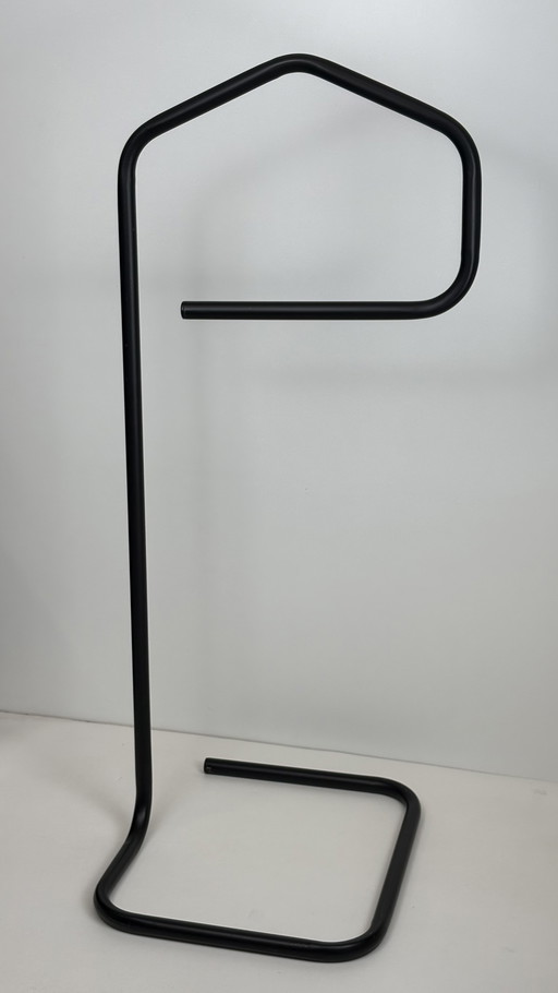 Vintage Ikea Grund matzwart metalen dressboy Niels Gammelgaard