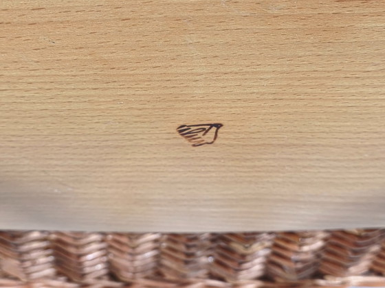 Image 1 of ULUV Rattan Coffee Table by Jan Kalous, Czechoslovakia, 1970s