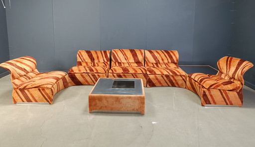 Ensemble de canapés modulaires Vela Bassa par Giovanni Offredi pour Saporiti, ensemble de 7 - années 1970