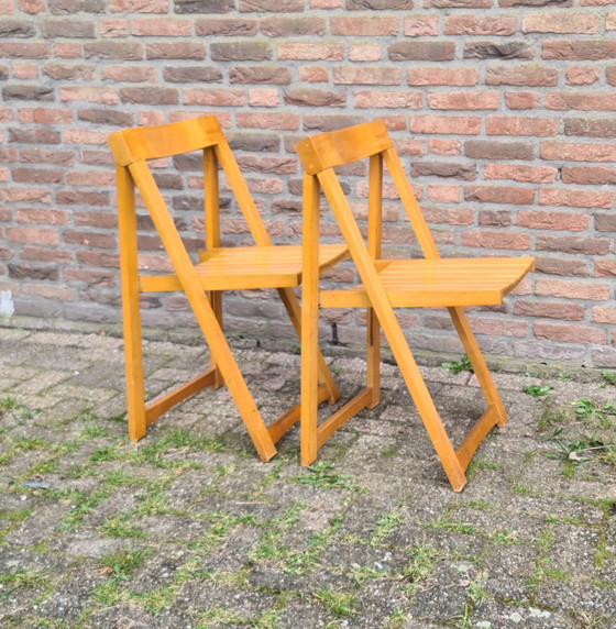 Image 1 of Aldo Jacober Voor Alberto
Bazzani 2 Stoelen Mod. Triëst
1960