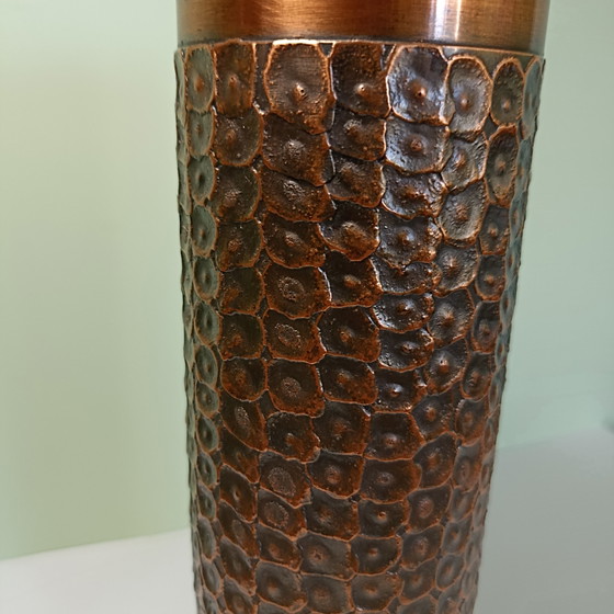 Vintage Brutalistische Bronzen Vaas – Carl Auböck (Wenen) – Carl Aubock, Vazen (photo 8 of 9)