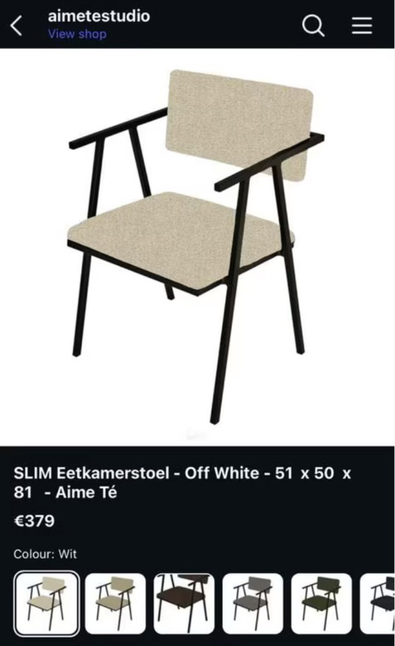 Image 1 of Sillas y mesa redonda Aime Te Design - ¡Como nuevas!