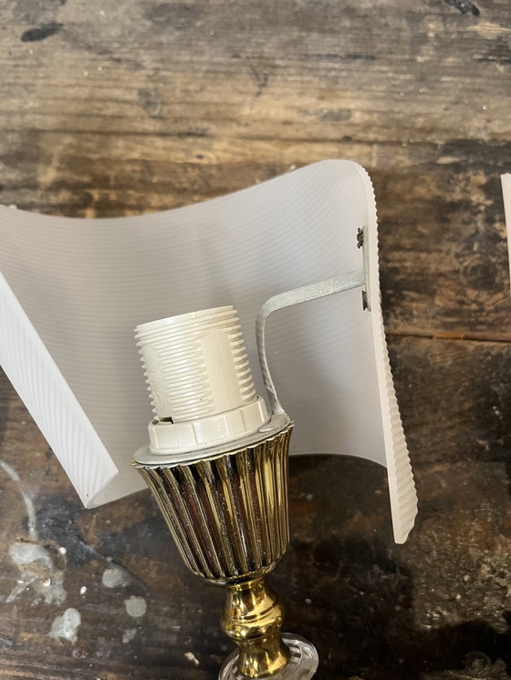 Image 1 of Set of Double Vintage Hollywood Regency Wall Lights