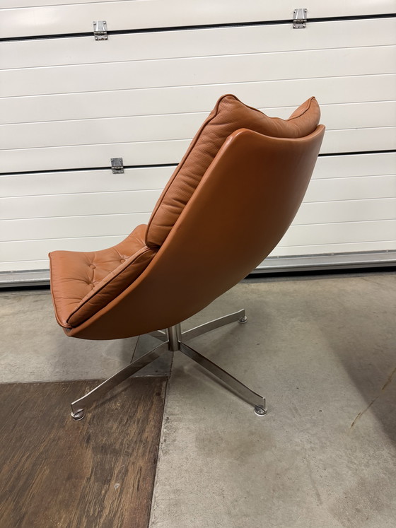 Image 1 of Artifort F588 G. Harcourt in Cognac leather, with 4-star base (rarer!)