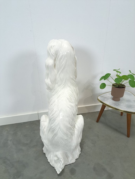Image 1 of Large Italian ceramic statue of a dog