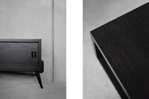 Vintage dark oak sideboard, 1960