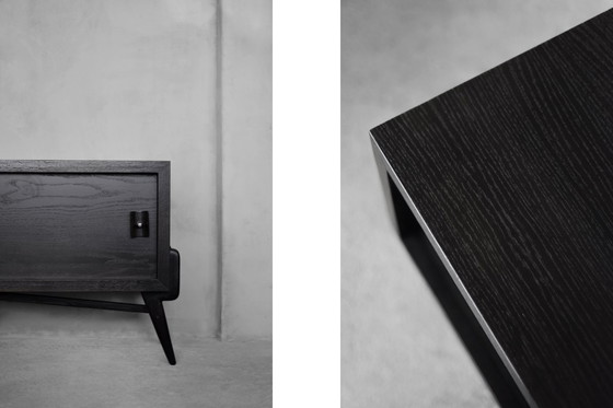 Image 1 of Vintage dark oak sideboard, 1960