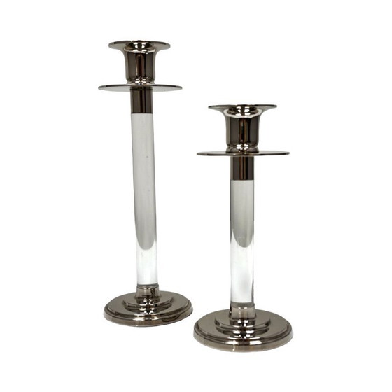 Image 1 of Par de candelabros Svenskt Tenn (diseñados por Estrid Ericson), Suecia, década de 1960.
