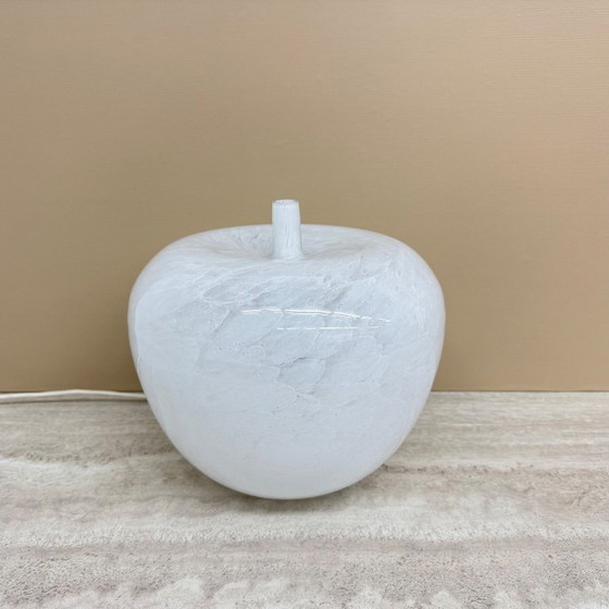 Image 1 of Vintage Eickmeier vintage glass table lamp apple shaped , 1970s