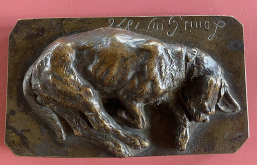 Louis Guy Bronze Sleeping Basset