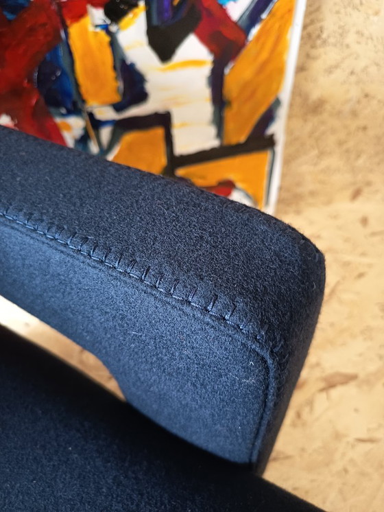 Image 1 of CASSINA Utrecht 637 armchair in Midnight BLUE Kvadrat wool by Gerrit Rietveld