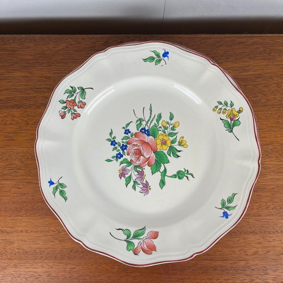 Image 1 of Set di 6 piatti da portata KG Luneville - Réverbère modello 1950