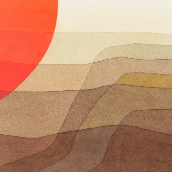 Image 1 of n.a.v. '69" Joost van Roojen (1928-2012). Aquarel op papier. Ingelijst