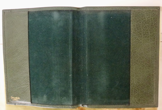 Image 1 of Set da ufficio/scrivania vintage in pelle da 4 pezzi.