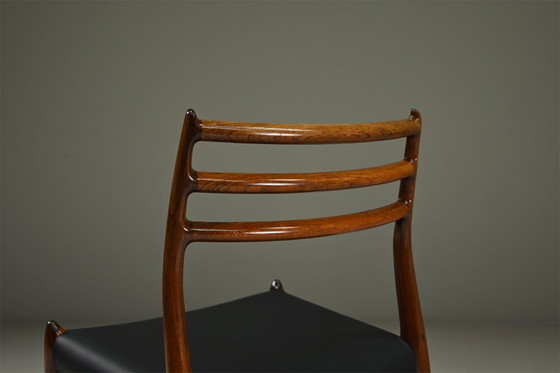 Image 1 of Sedie da pranzo modello 78 di Niels otto Møller per J.L. Møllers møbelfabrik, Danimarca anni '60. 