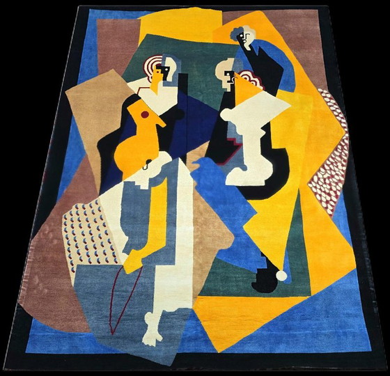 Handgeknoopt wollen tapijt – Albert Gleizes Composition, zijdezachte wol op katoen, 200x275cm (photo 4 of 8)