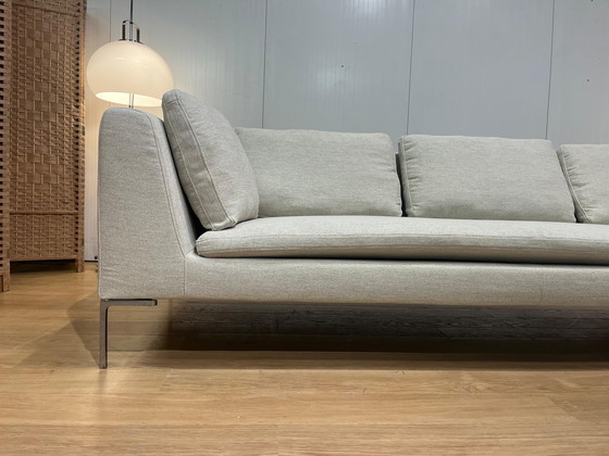 Image 1 of B&B Italia Charles Corner Sofa – Newly Upholstered (Ecru)