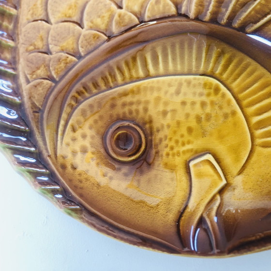 Image 1 of Lot de deux plats poissons Sarreguemines 