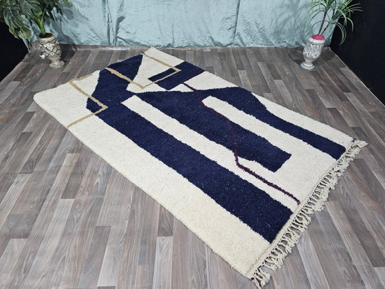Autentico tappeto marocchino in lana tessuto a mano, 250x150 cm. – Tappeti, Wool (photo 4 of 11)
