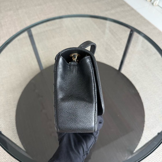 Image 1 of Chanel Filigree CC Medium - 25CM Caviar Quilted Grained Calfskin Black Gold Hardware Series 24