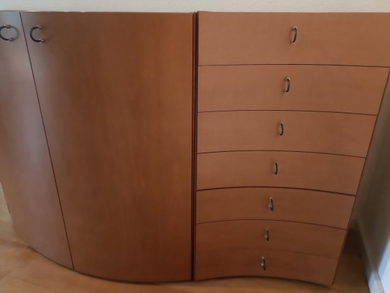 Modular Design Sideboard or TV Unit – Wood, Glass (photo 3 of 9)