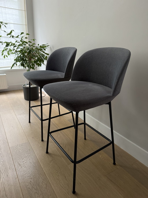 2x Muuto Oslo barstool