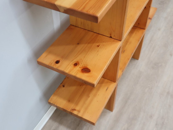 Image 1 of Libreria componibile vintage Ideal Form in legno di larice naturale anni '70