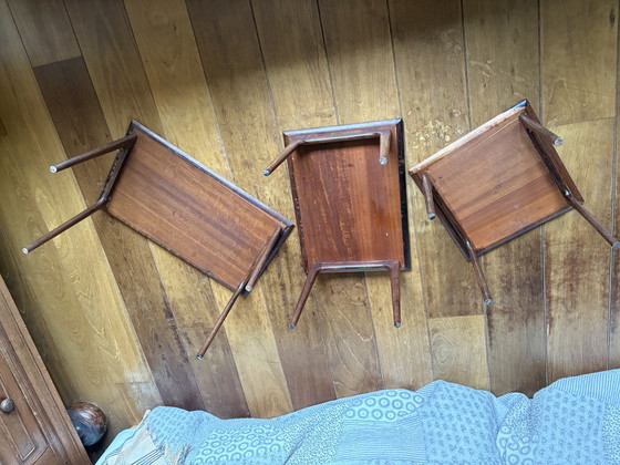 Image 1 of Juego de 3 mesas auxiliares 1960 palisandro danés