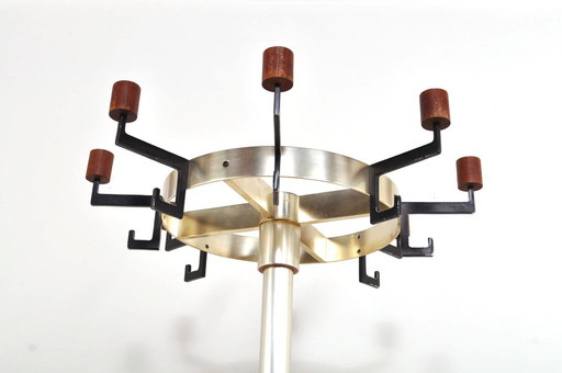 Vintage standing coat rack with umbrella stand, 1960s