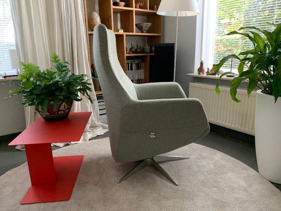 Gealux design recliner armchair with recline mechanism, like new, Swivel chairs, Textile, Metal, Green, Modern (photo 2 of 6)