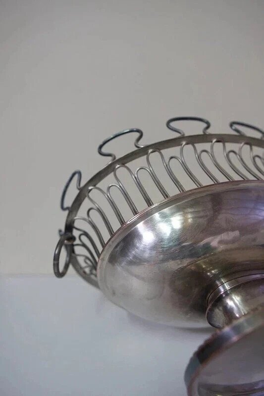 Image 1 of Rafraîchissoir à Vin Louis XVI Métal Argenté Zilveren Wijnkoeler 19e Eeuw