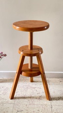 TABOURET à Vis Hêtre Massif VINTAGE 