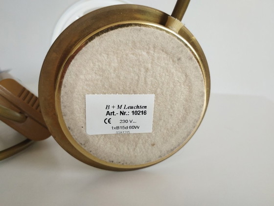 B+M Leuchten table lamp, brass, dimmable, vintage (photo 13 of 13)