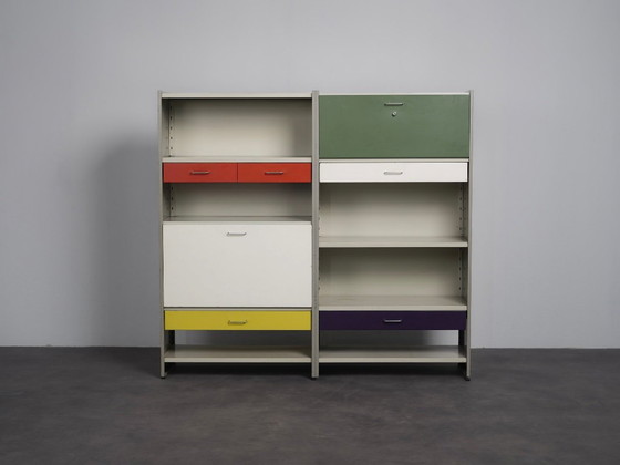 Gispen 5600 Schrank von A.R. Cordemeyer, Niederlande, 1950er Jahre – Wandschrank, Metal (photo 2 of 8)