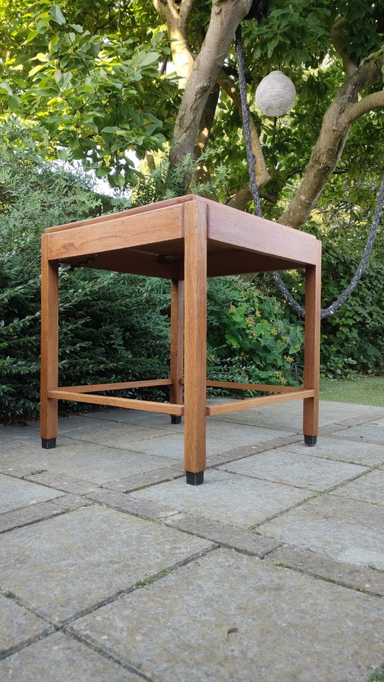 Image 1 of Amsterdamse School tafel vierkant art deco salontafel jaren 30