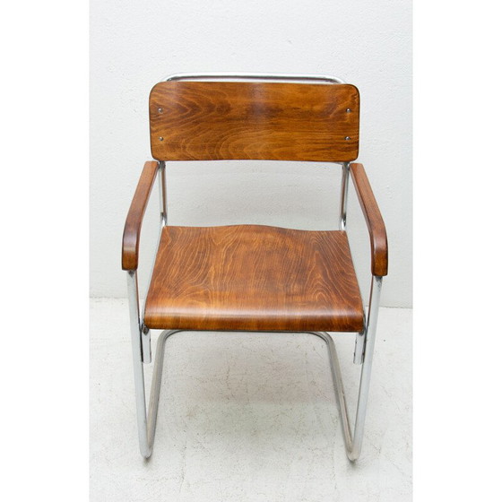 Image 1 of Vintage Bauhaus office chair by Robert Slezák for Baťa 1930s