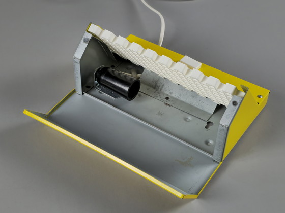 Image 1 of 1970s Vintage ELIDUS Type 9000 Yellow Metal Wall Light With Perforated Plastic Grid by Björn Svensson.